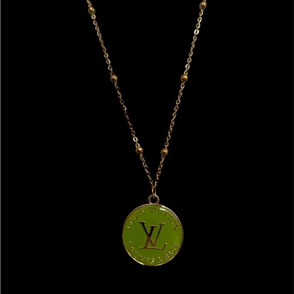 Louis Vuitton Jewelry - Up-Cycled Louis Vuitton Lime Green Trunks & Bags Necklace